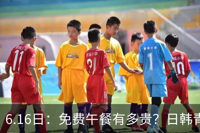 6.16日：免费午餐有多贵？日韩青训的留洋大军，为何只剩中国足球在叹息？